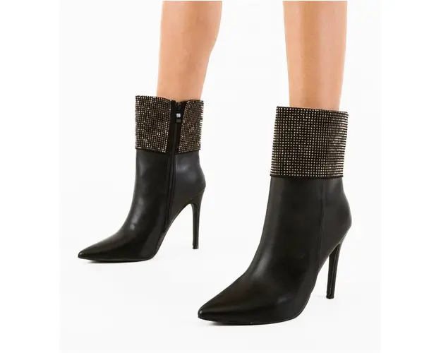 Botine dama Durga Negre