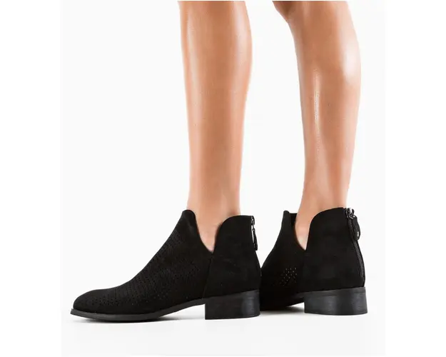 Botine dama Felt Negre