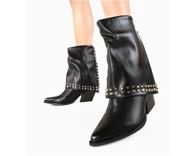 Botine dama Floor Negre