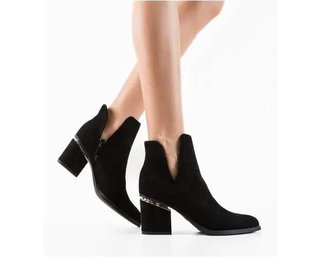 Botine dama Granada Negre