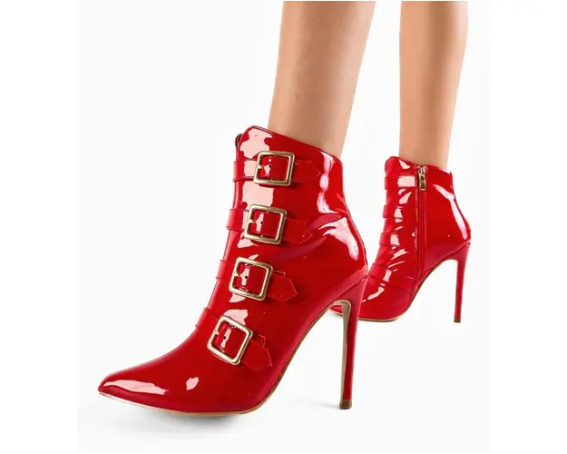 Botine dama Kerry Rosii