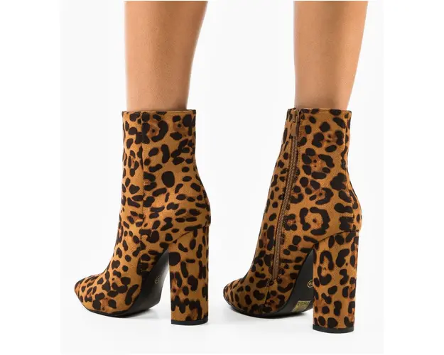 Botine dama Leo Animal Print