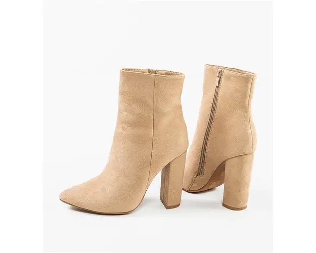 Botine dama Leo Khaki