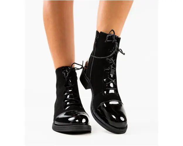 Botine dama Lina Negre