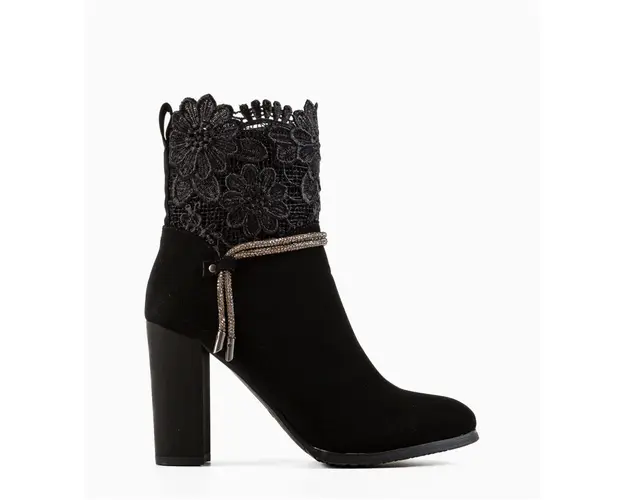 Botine dama Low Negre