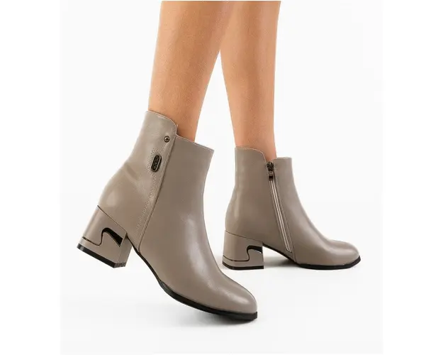 Botine dama Musat Gri