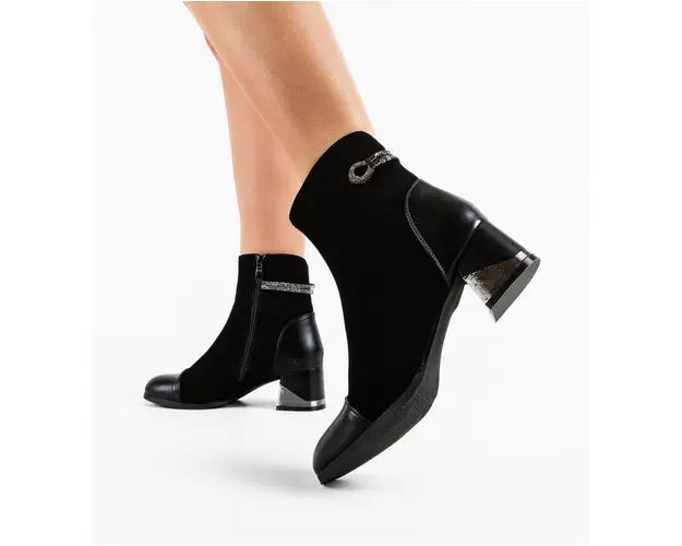 Botine dama Riggs Negre