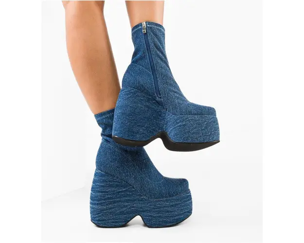 Botine dama Stelar Albastre