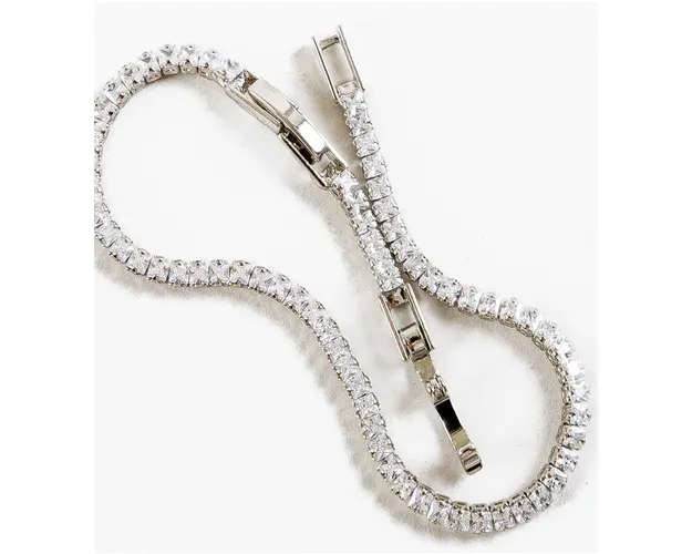 Bratara Tenis Argintie