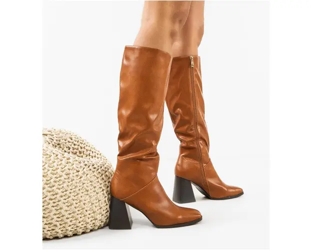 Cizme dama Elle Camel