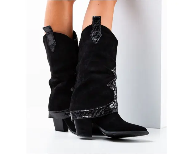 Cizme dama Pilot Negre