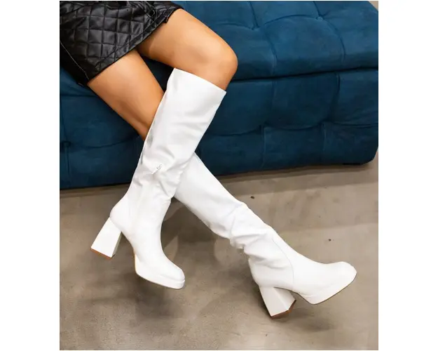 Cizme dama Tanish Albe 2