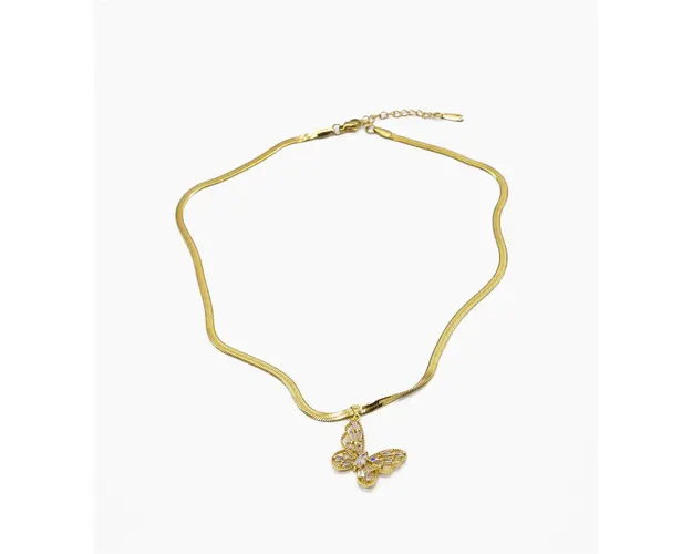 Colier Fluture Auriu