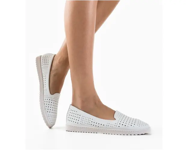 Espadrile Casual Jekare Albe