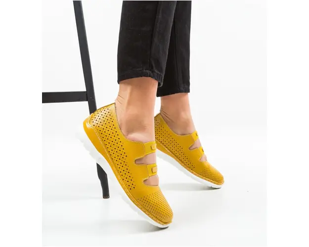 Espadrile Casual Lott Galbene