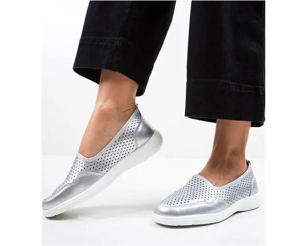 Espadrile Chapman Argintii