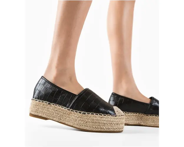 Espadrile dama Wanda Negre