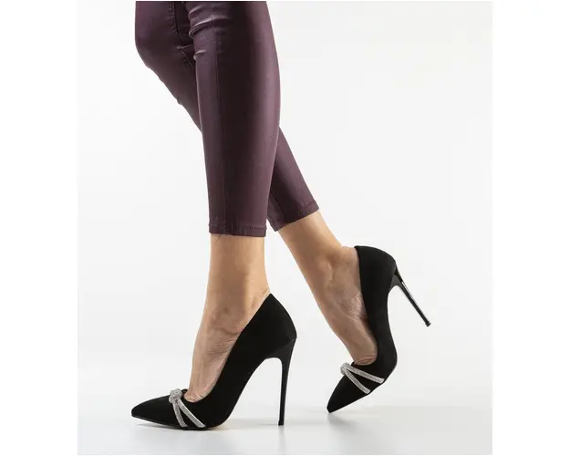 Pantofi Casette Negri