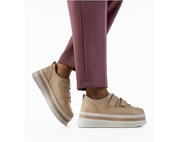 Pantofi Casual Akoste Bej