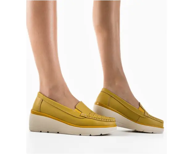 Pantofi Casual Atic Galbeni