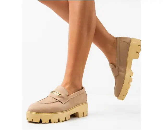 Pantofi Casual Beikrols Bej