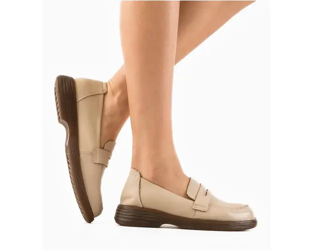 Pantofi Casual Byertes Bej