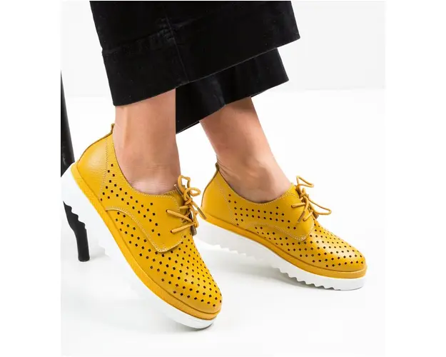 Pantofi Casual Cambridge Galbeni