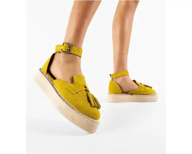 Pantofi Casual Cestus Galbeni