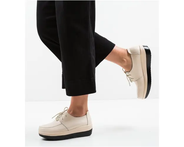 Pantofi Casual Creamt Bej