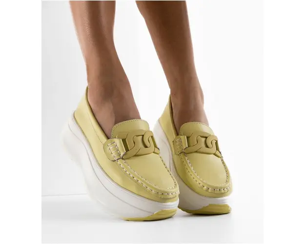 Pantofi Casual dama Biljana Galbeni