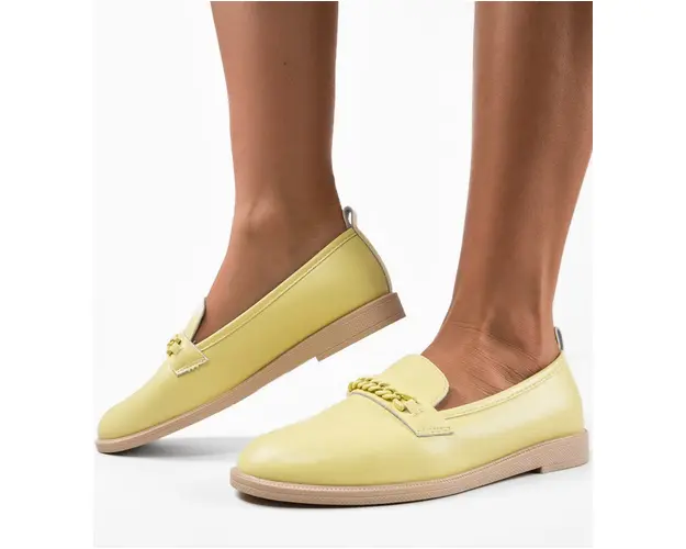 Pantofi casual dama Kalanz Galbeni