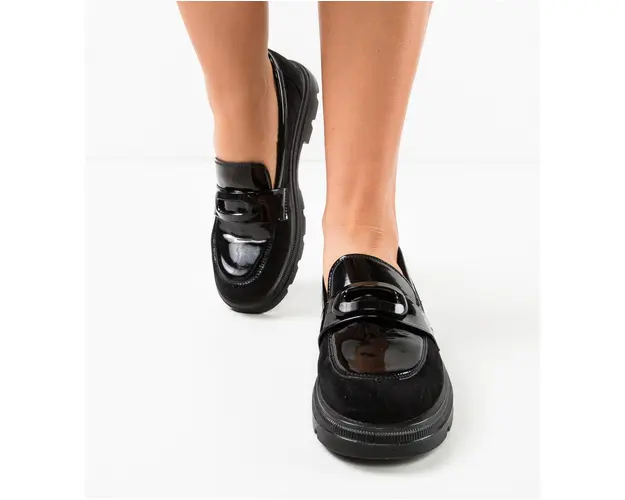 Pantofi casual dama Marghey Negri 2