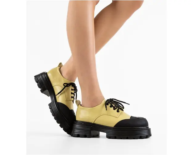 Pantofi casual dama Mert Galbeni