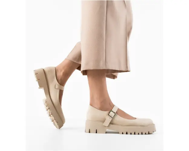 Pantofi casual dama Tiber Bej