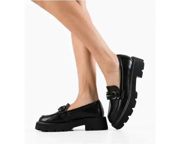 Pantofi Casual Denera Negri