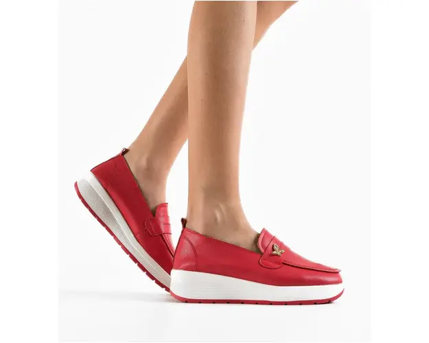 Pantofi Casual Elvina Rosii