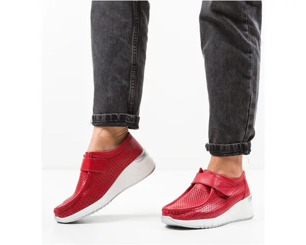 Pantofi Casual Farza Rosii