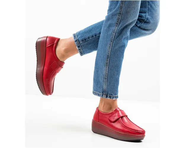 Pantofi Casual Groma Rosii