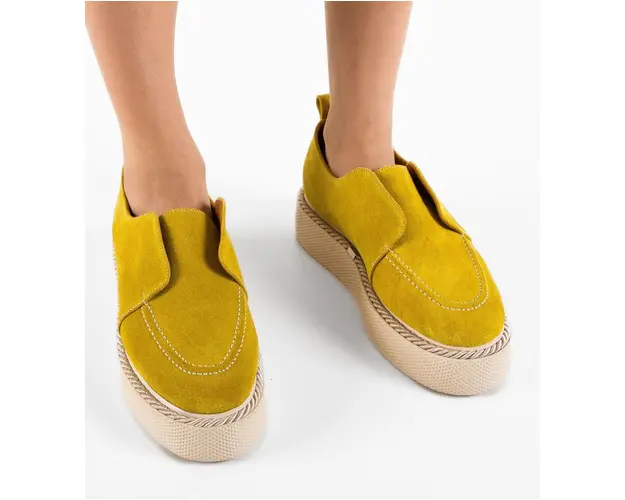 Pantofi Casual Hanter Galbeni