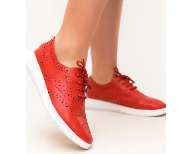 Pantofi Casual Indigo Rosii