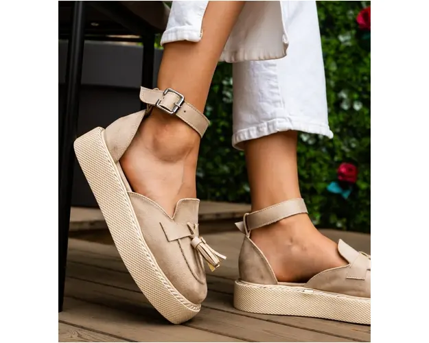 Pantofi Casual Kalin Bej