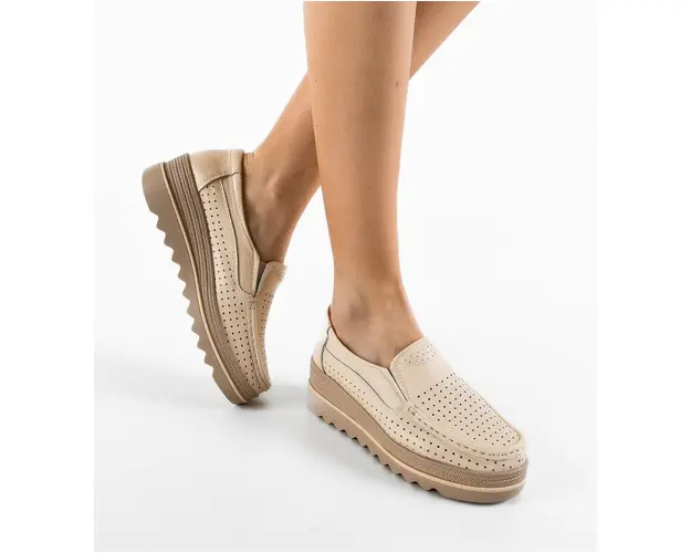 Pantofi Casual Krat Bej