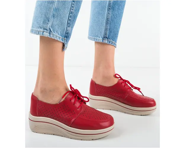 Pantofi Casual Litiani Rosii