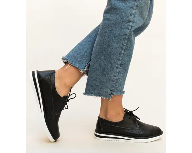 Pantofi Casual Monclen Negri