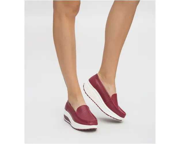 Pantofi Casual Musta Rosii