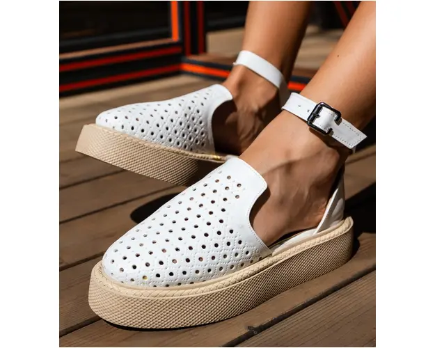 Pantofi Casual Nangiare Albi