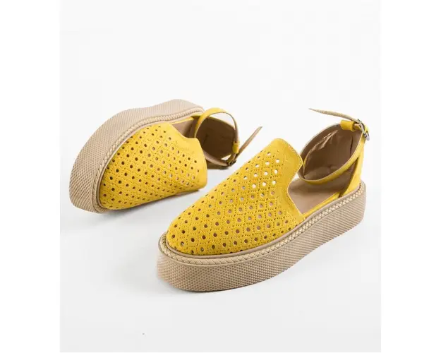 Pantofi Casual Nangiare Galbeni