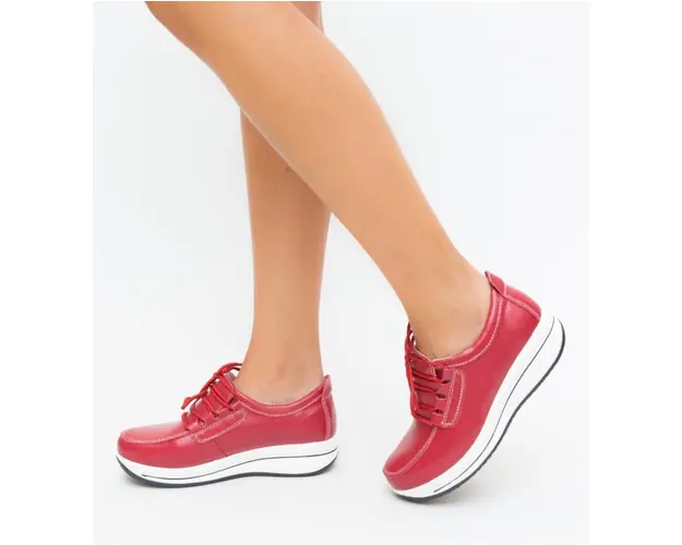 Pantofi Casual Ronto Rosii