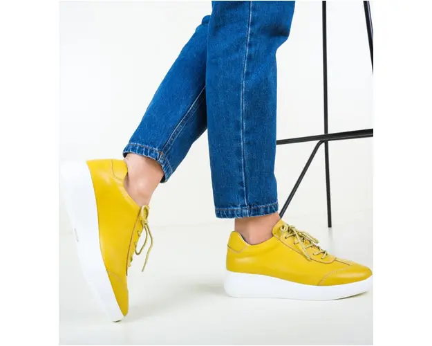 Pantofi Casual Sash Galbeni