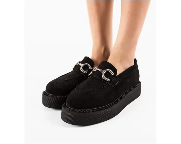 Pantofi Casual Selvie Negri